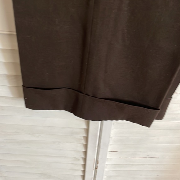 RAFAELLA Brown Wide Leg Pants with Cuffs, Size 18W - Picture 3 of 8